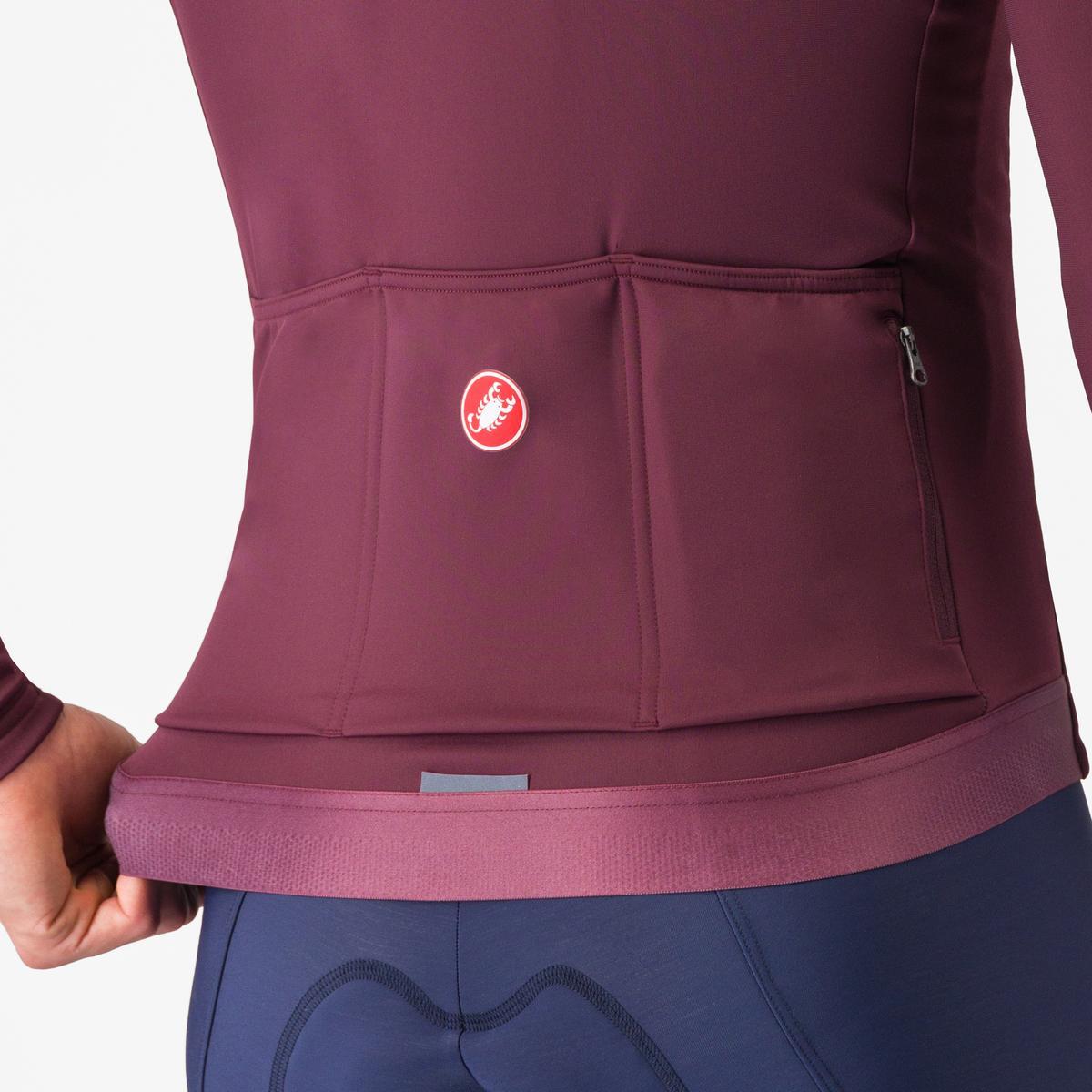CASTELLI ESPRESSO THERMAL pitkähihainen Jersey Bordeaux