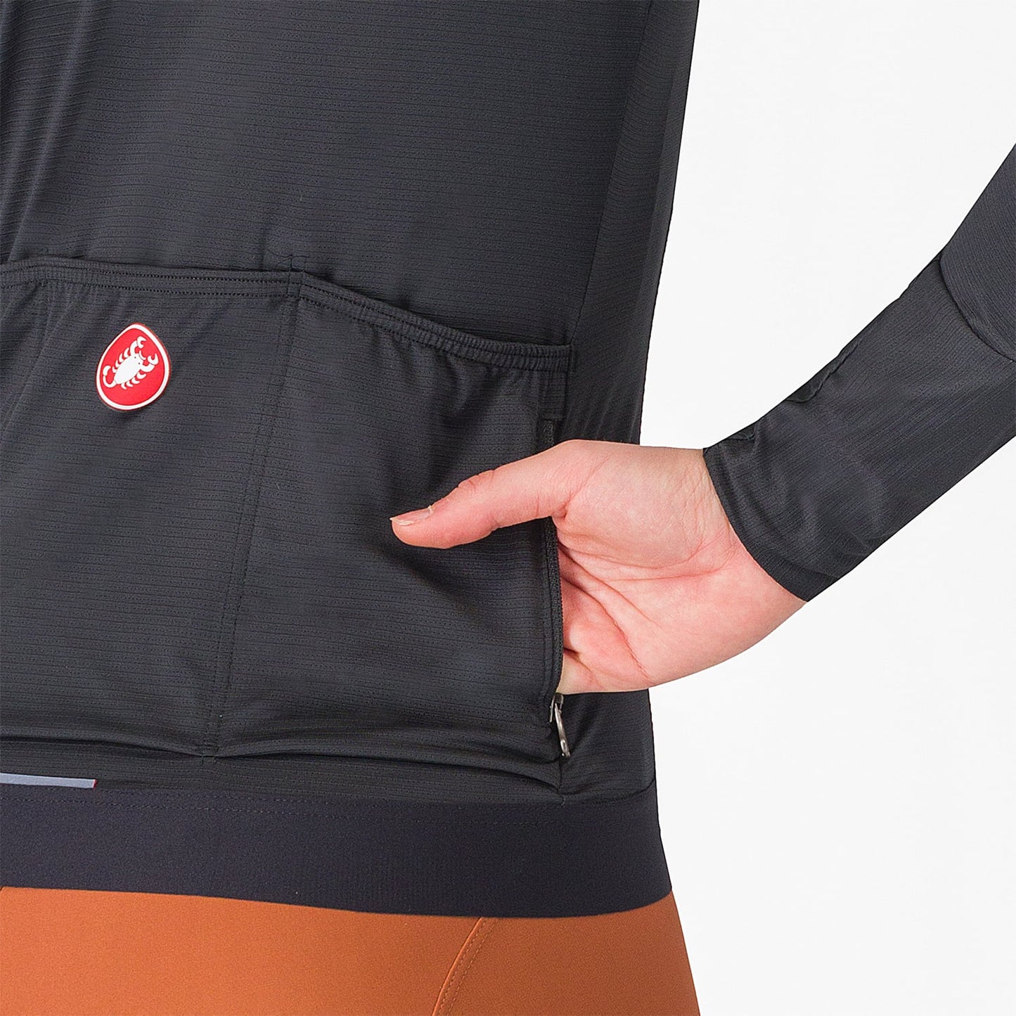 CASTELLI ESPRESSO Naisten pitkähihainen Jersey musta