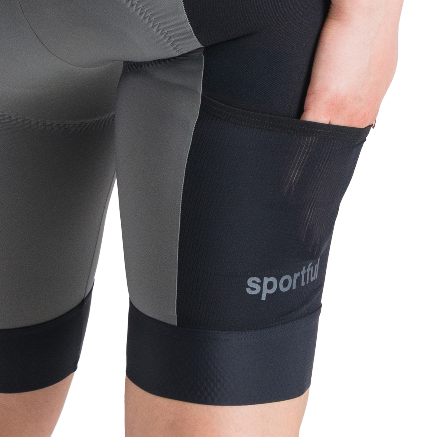 Naisten SPORTFUL SUPERGIARA 2 Bibshortit harmaa/musta
