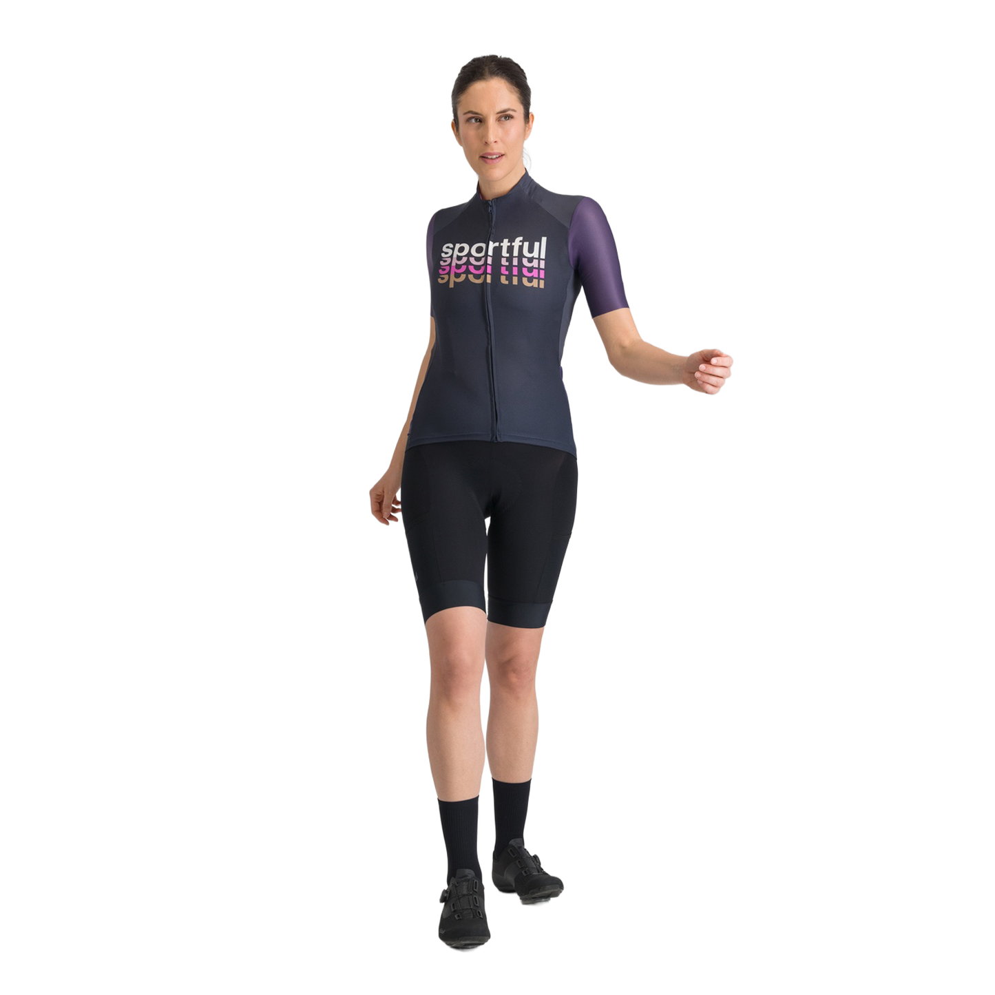 Naisten SPORTFUL SUPERGIARA 2 LOGO Lyhythihainen Jersey laivastonsininen