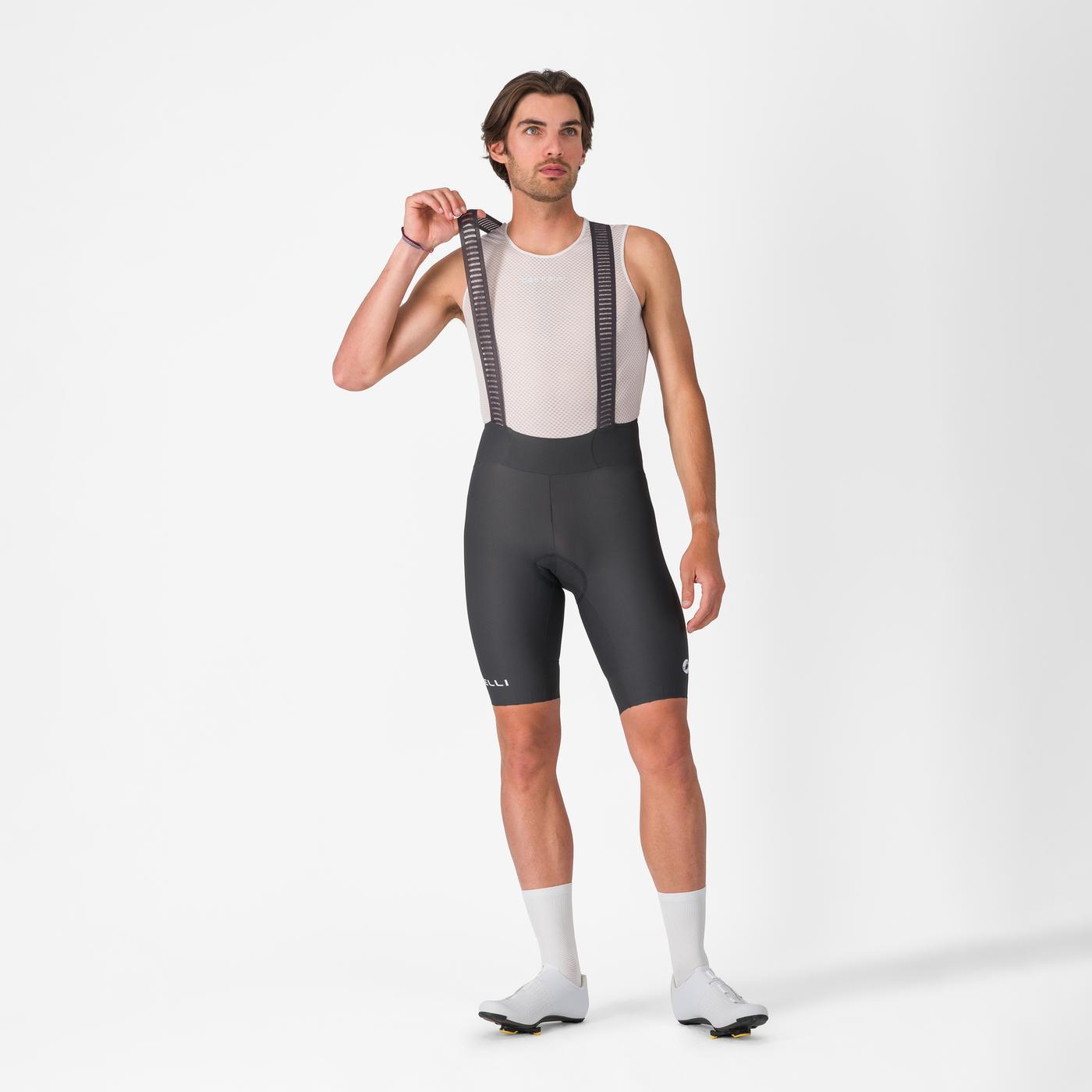 CASTELLI ESPRESSO 2 Bib Short Tummanharmaa
