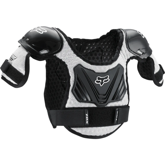 FOX PEEWEE TITAN ROOST Junior -rintapanssari musta/hopea