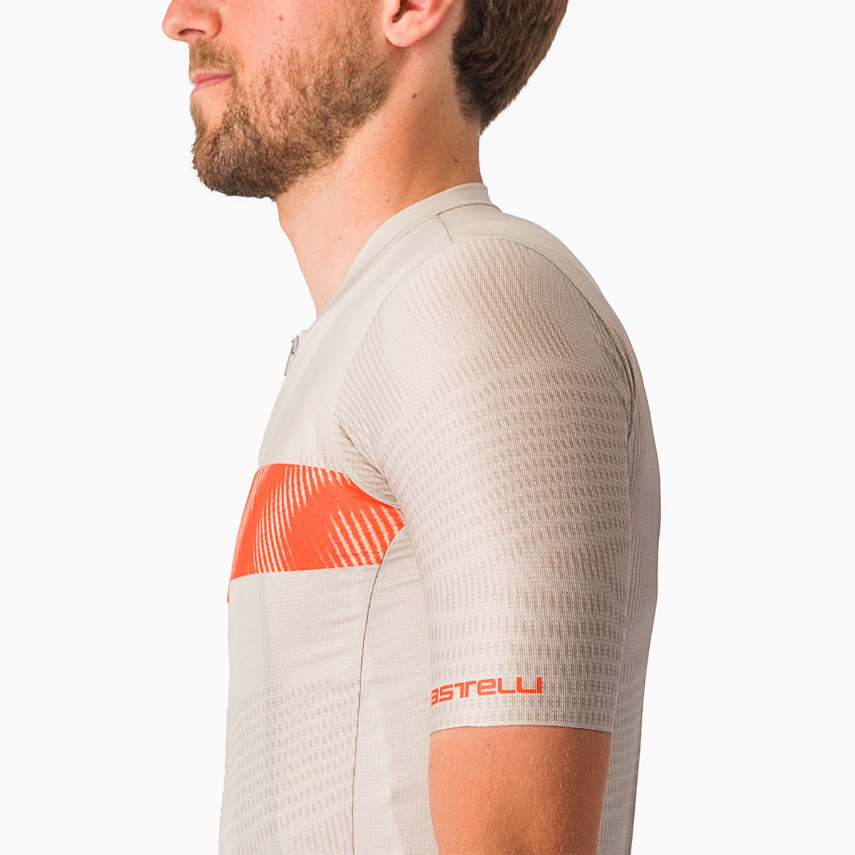 CASTELLI UNLIMITED ENDURANCE lyhythihainen trikoo harmaa/oranssi