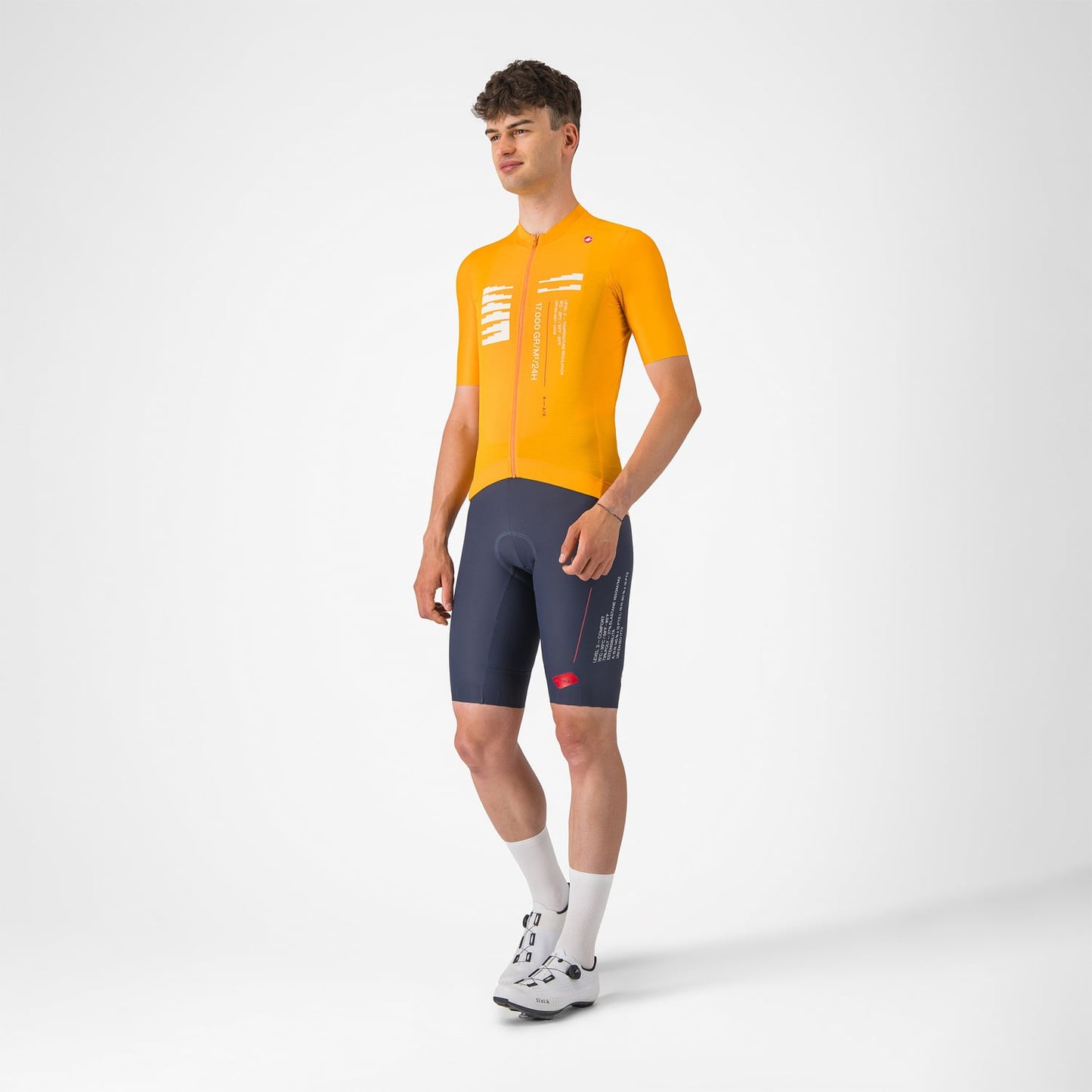 CASTELLI ESPRESSO R--A/D lyhythihainen trikoo oranssi väri