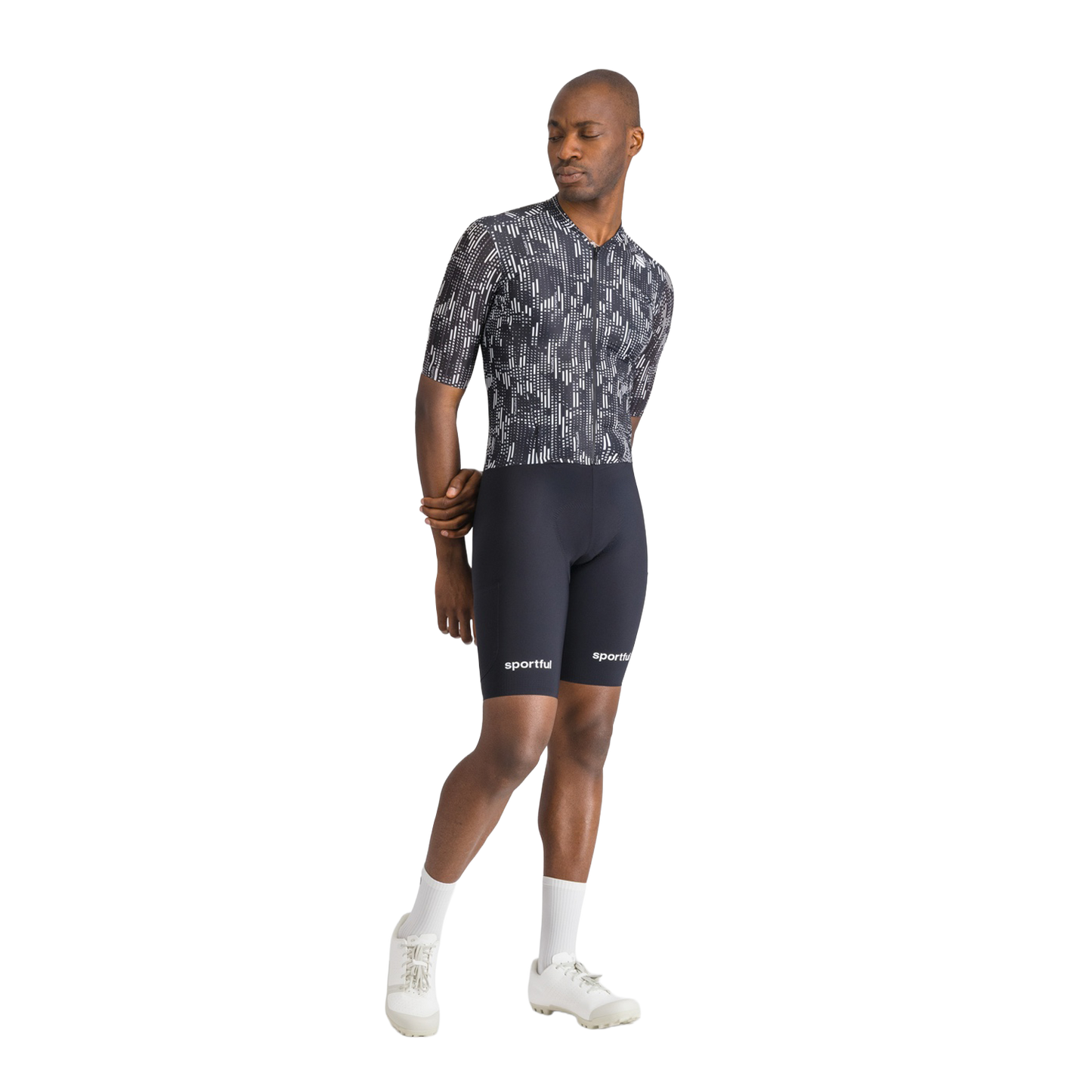 SPORTFUL G-SUIT lyhythihainen musta/valkoinen