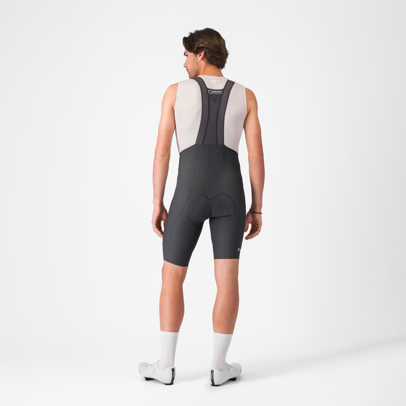 CASTELLI ESPRESSO 2 Bib Short Tummanharmaa