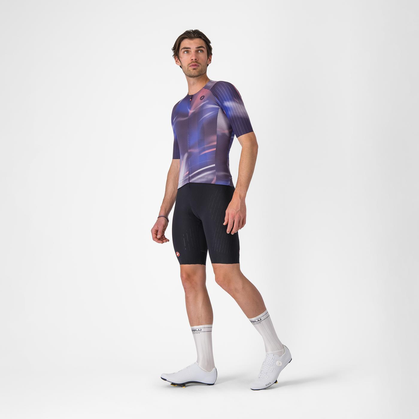 CASTELLI AERO RACE 8S lyhythihainen trikoo violetti