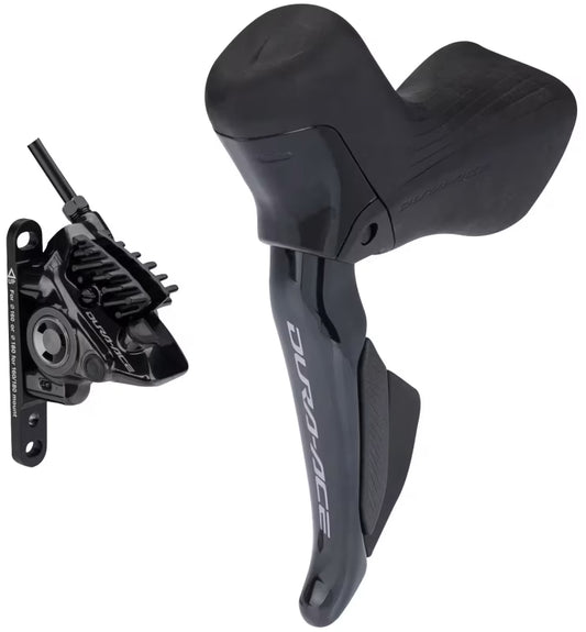 Vasen Vaihde-/Jarrukahva ja Etujarrupuristin SHIMANO DURA-ACE DI2 R9270 Double Flat Mount 2x12V