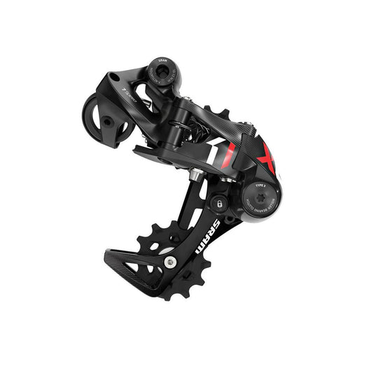 SRAM X01 DH 10-vaihteinen takavaihde tyyppi 3.0 lyhyt häkki punainen