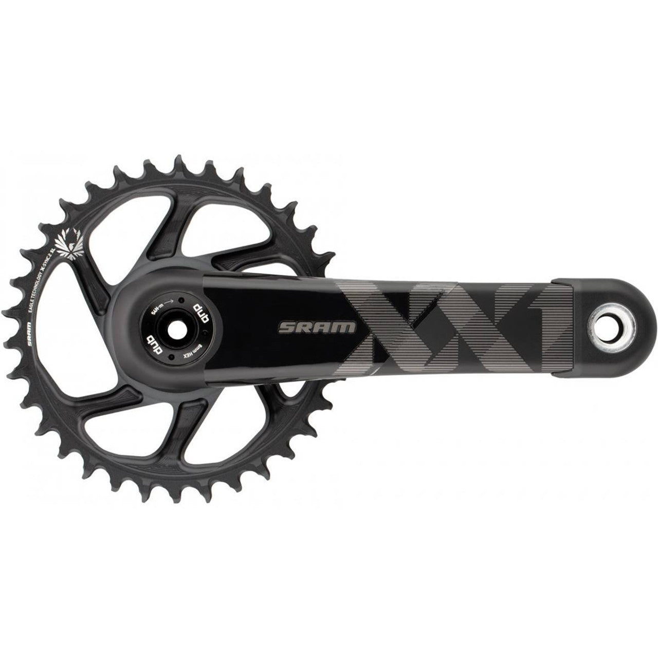 SRAM XX1 XX1 EAGLE FAT BIKE 5" DUB Carbon 11/12V Mono kampiakseli.