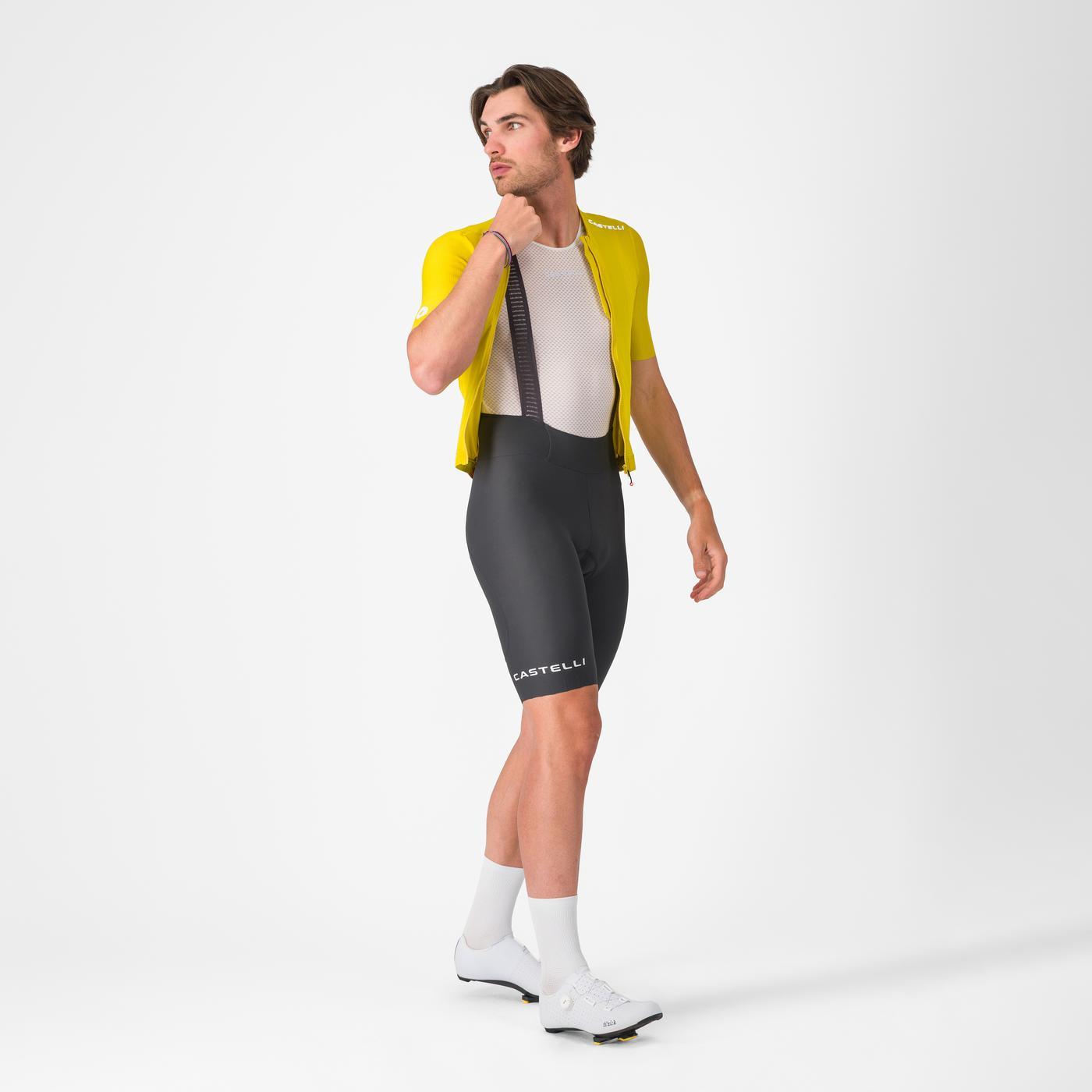 CASTELLI ESPRESSO 2 Bib Short Tummanharmaa