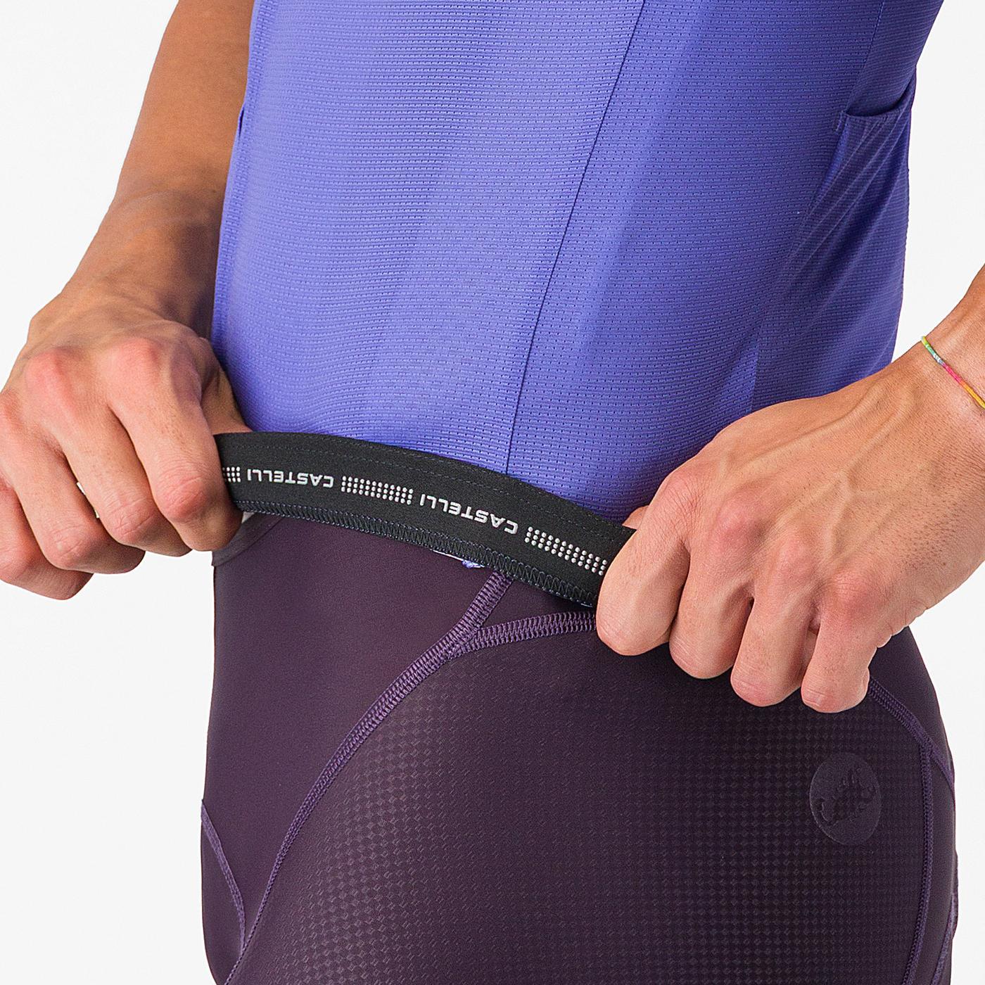 CASTELLI DRITTONE LOGO lyhythihainen trikoo violetti