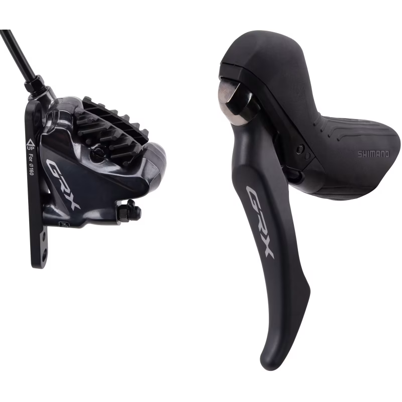 Vasen 1x-Jarruvipu ja Etujarru SHIMANO GRX BL-RX810 + BR-RX810 Flat Mount
