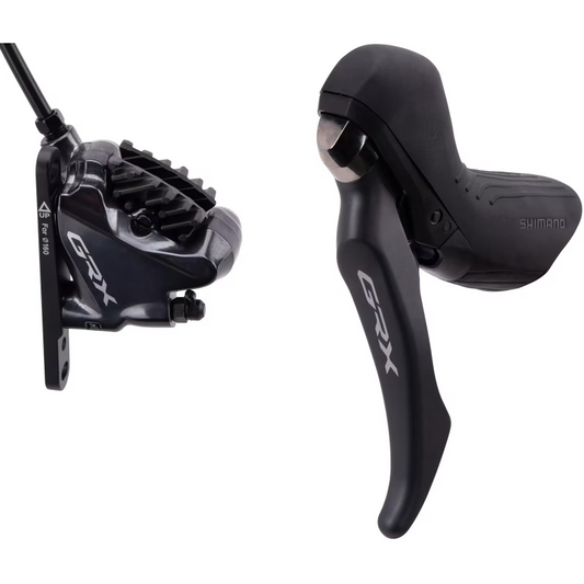 Vasen 1x-Jarruvipu ja Etujarru SHIMANO GRX BL-RX810 + BR-RX810 Flat Mount