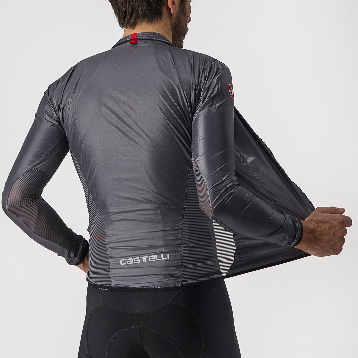 CASTELLI ARIA SHELL-takki Tummanharmaa