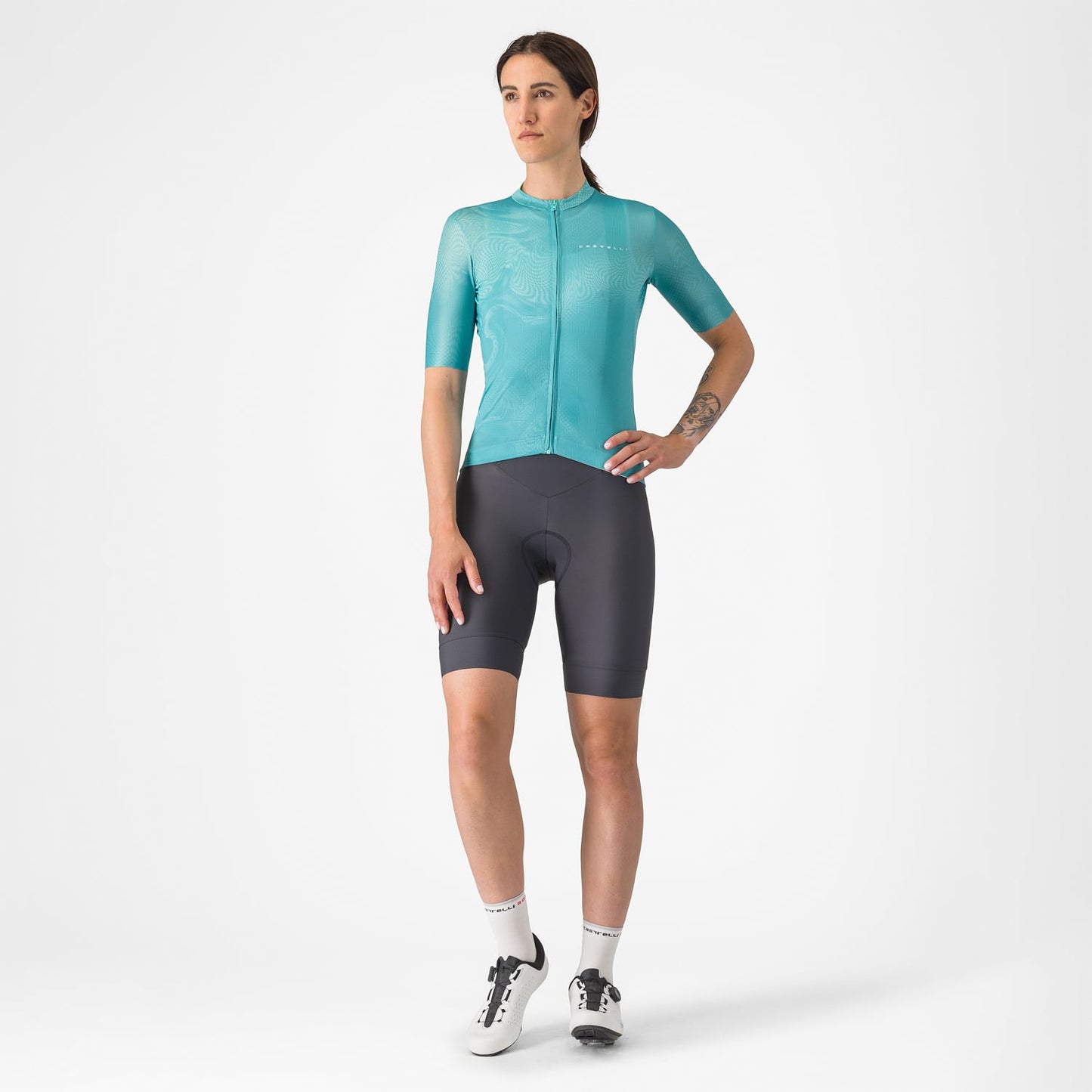 CASTELLI PRIMA 2 DT Naisten tummanharmaa Bib Tight -vaatetusasu