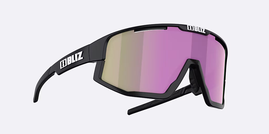 BLIZ FUSION SMALL Aurinkolasit Musta Matt Pink Brown linssi