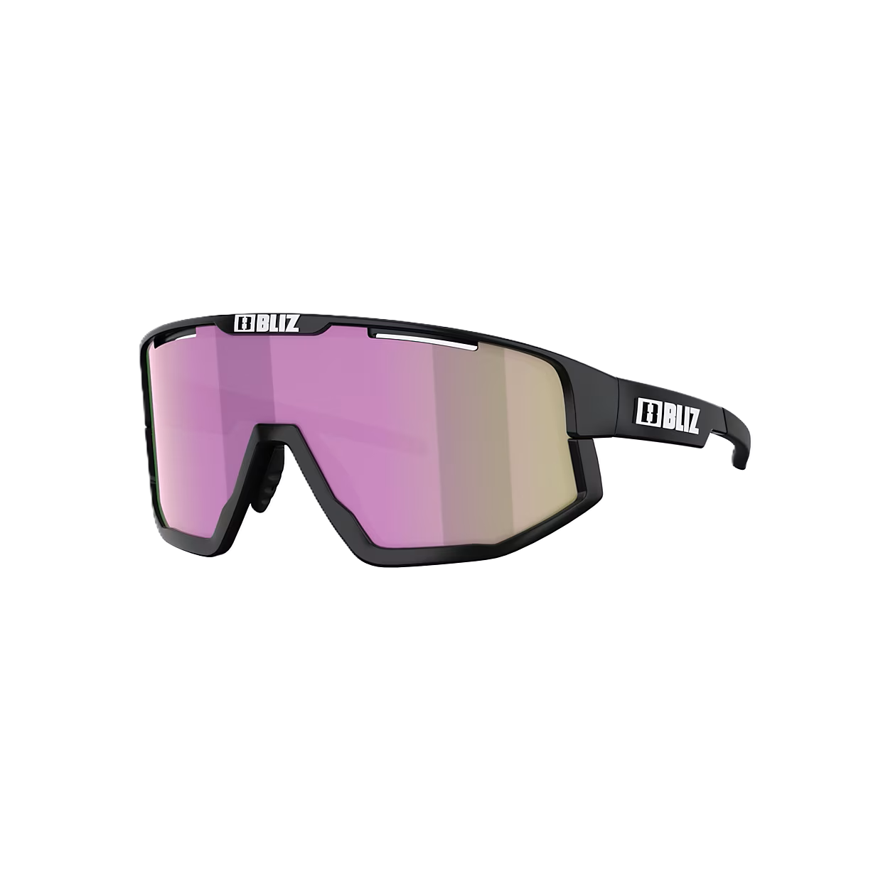BLIZ FUSION SMALL Aurinkolasit Musta Matt Pink Brown linssi