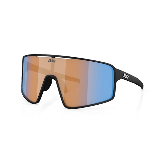 BLIZ P001 lasit Matt Black Coral/Orange Iridium Blue Lens Matt Black Coral/Orange Iridium Blue Lens