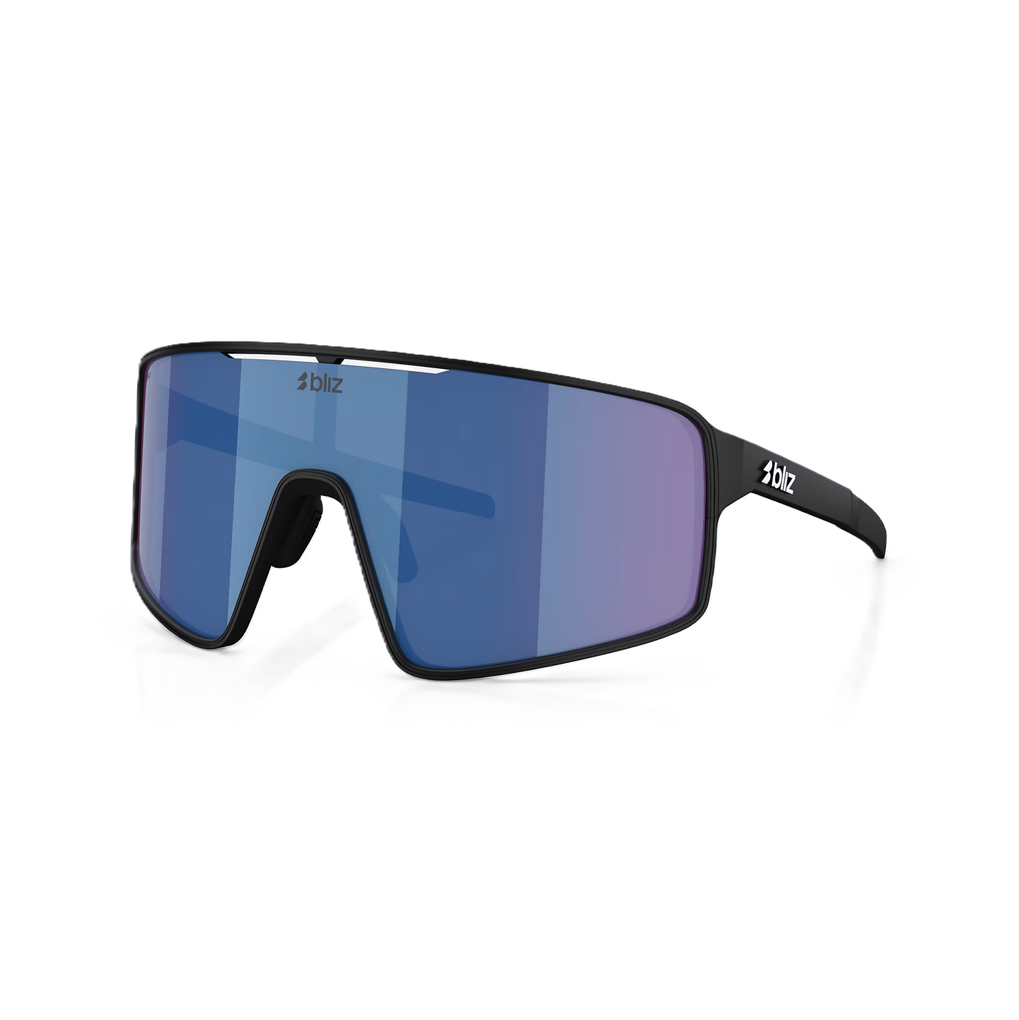 BLIZ P001 Matt Black Irdium Blue suojalasit Musta Irdium Blue suojalasit
