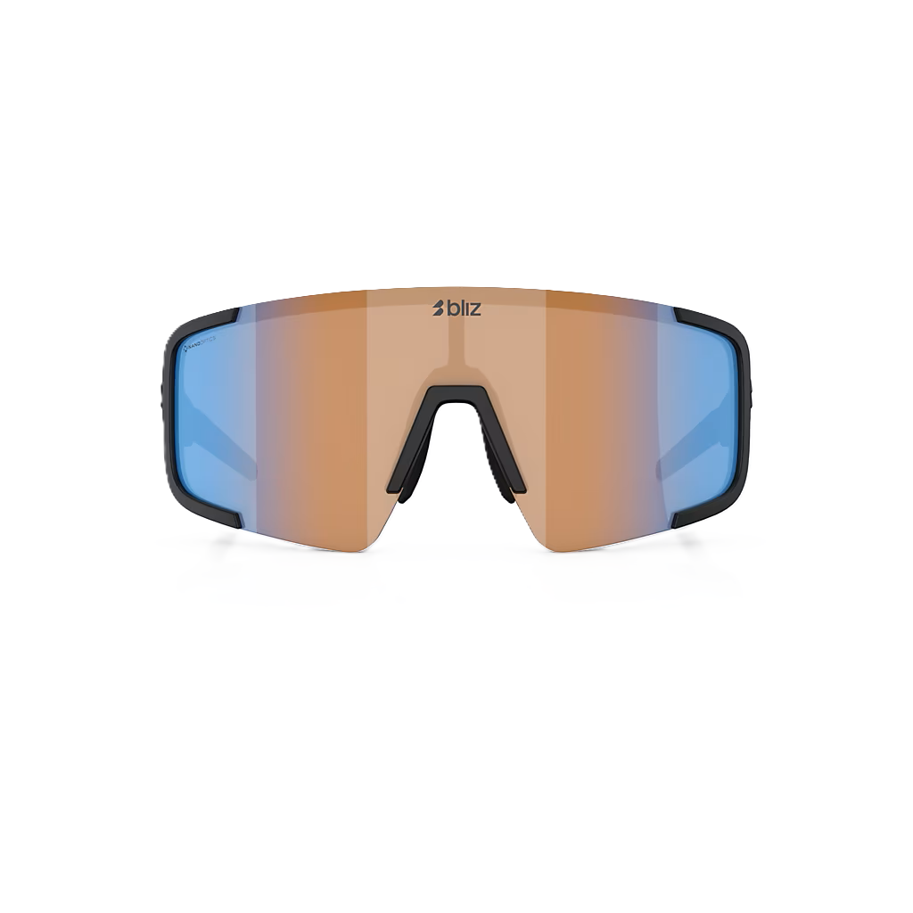 BLIZ P003 SMALL lasit Musta Matt Nano Optics linssi Nordic Ligh Coral - Orange w Blue Multi