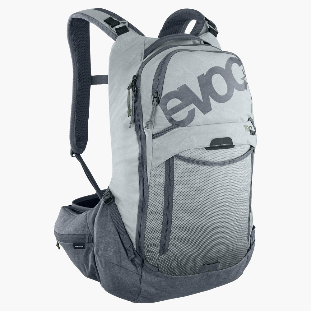 EVOC TRAIL PRO 16L -reppu selkätuella, harmaa