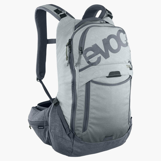 EVOC TRAIL PRO 16L -reppu selkätuella, harmaa