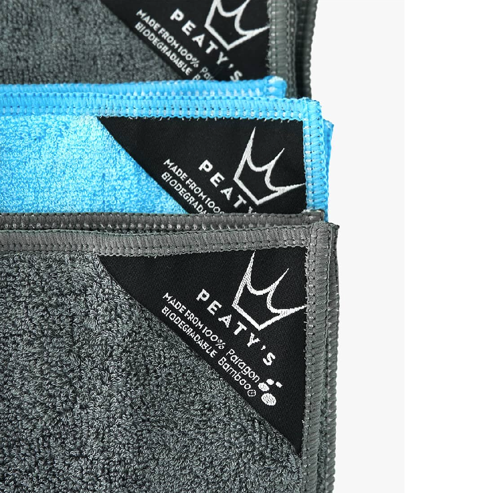PEATY'S BAMBOO BICYCLE CLEANING Micro Fibre Towel Kit (3 kpl)