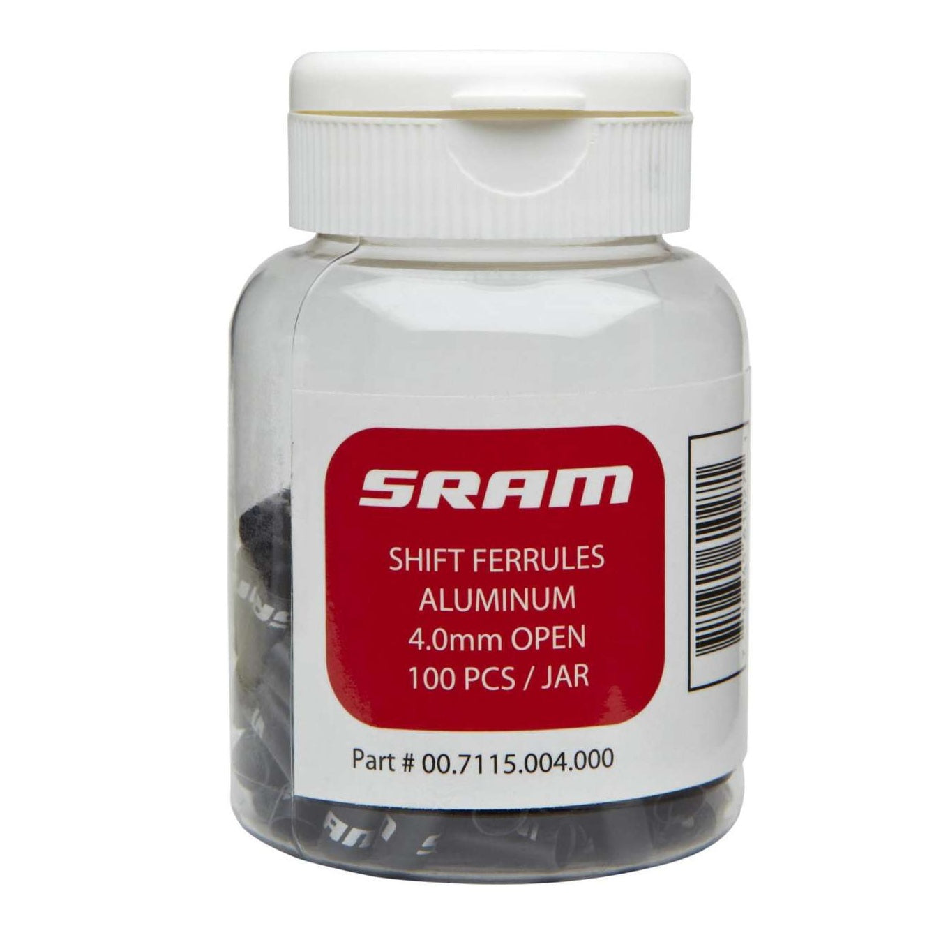 SRAM:n päätykorkki 4,0 mm:n auki olevaan vaihteen koteloon (100 kpl).