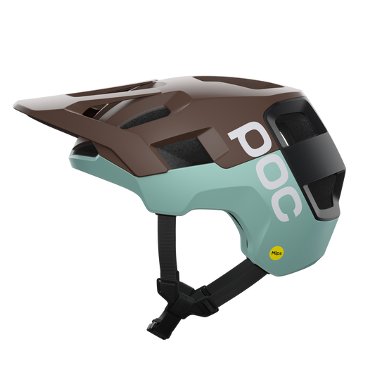 POC KORTAL RACE MIPS MTB-kypärä Valkoinen Ruskea/Sininen