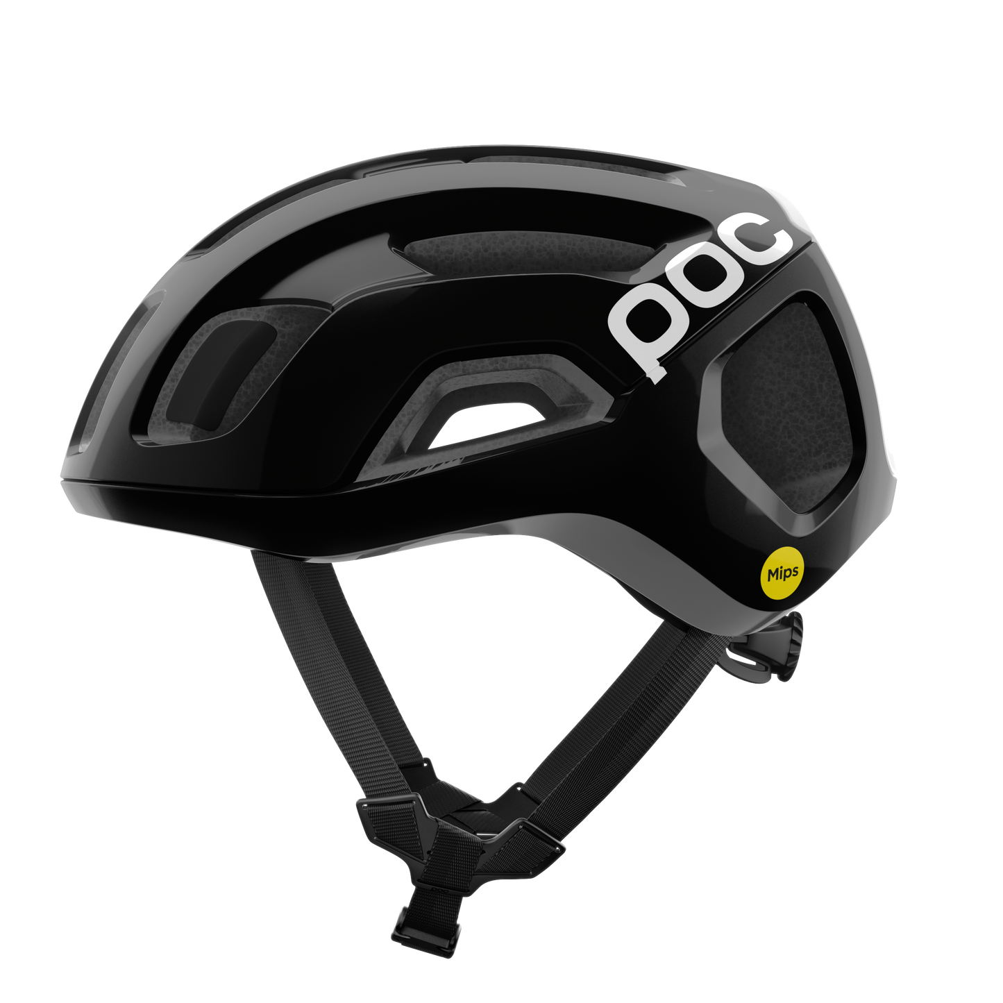 POC VENTRAL AIR MIPS Logo Road kypärä Musta/valkoinen Matt