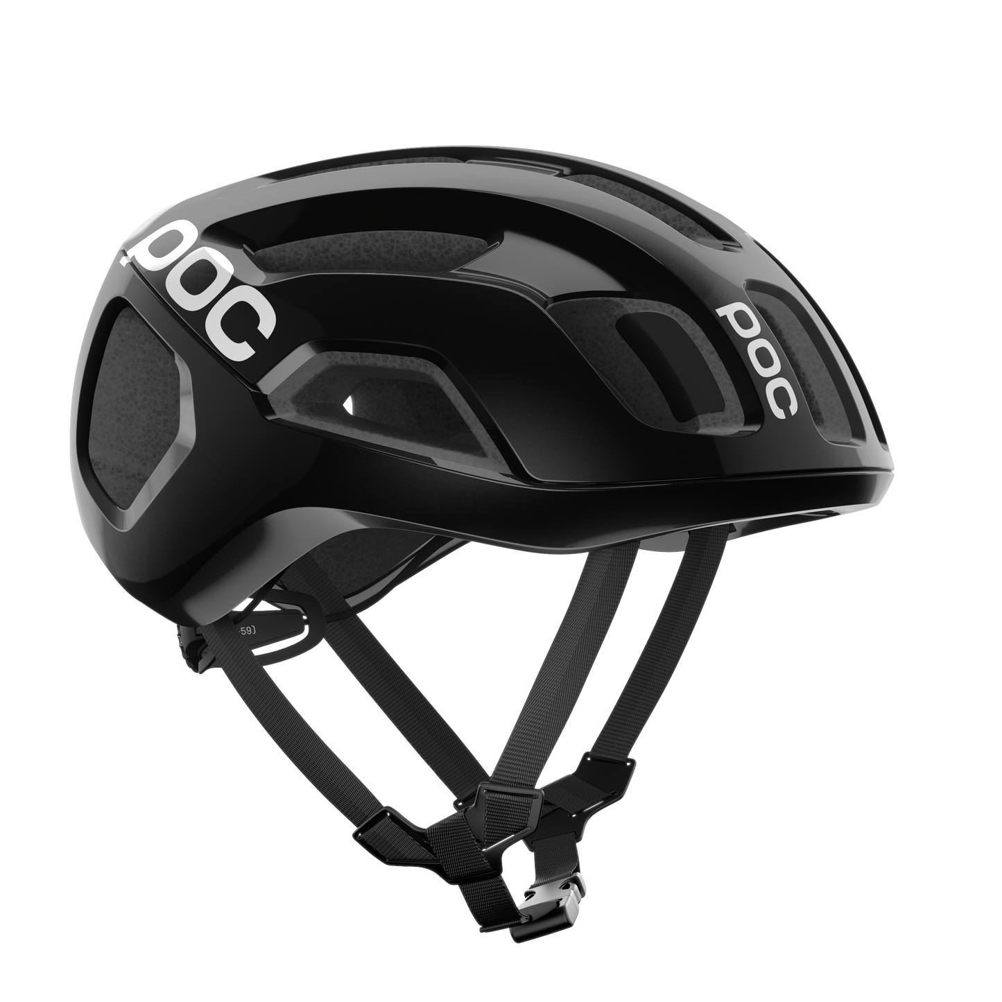 POC VENTRAL AIR MIPS Logo Road kypärä Musta/valkoinen Matt