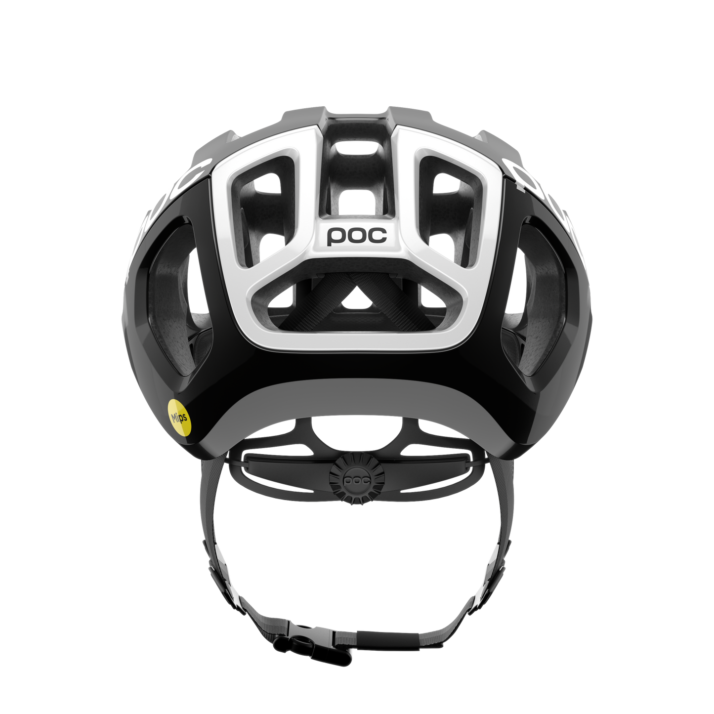 POC VENTRAL AIR MIPS Logo Road kypärä Musta/valkoinen Matt