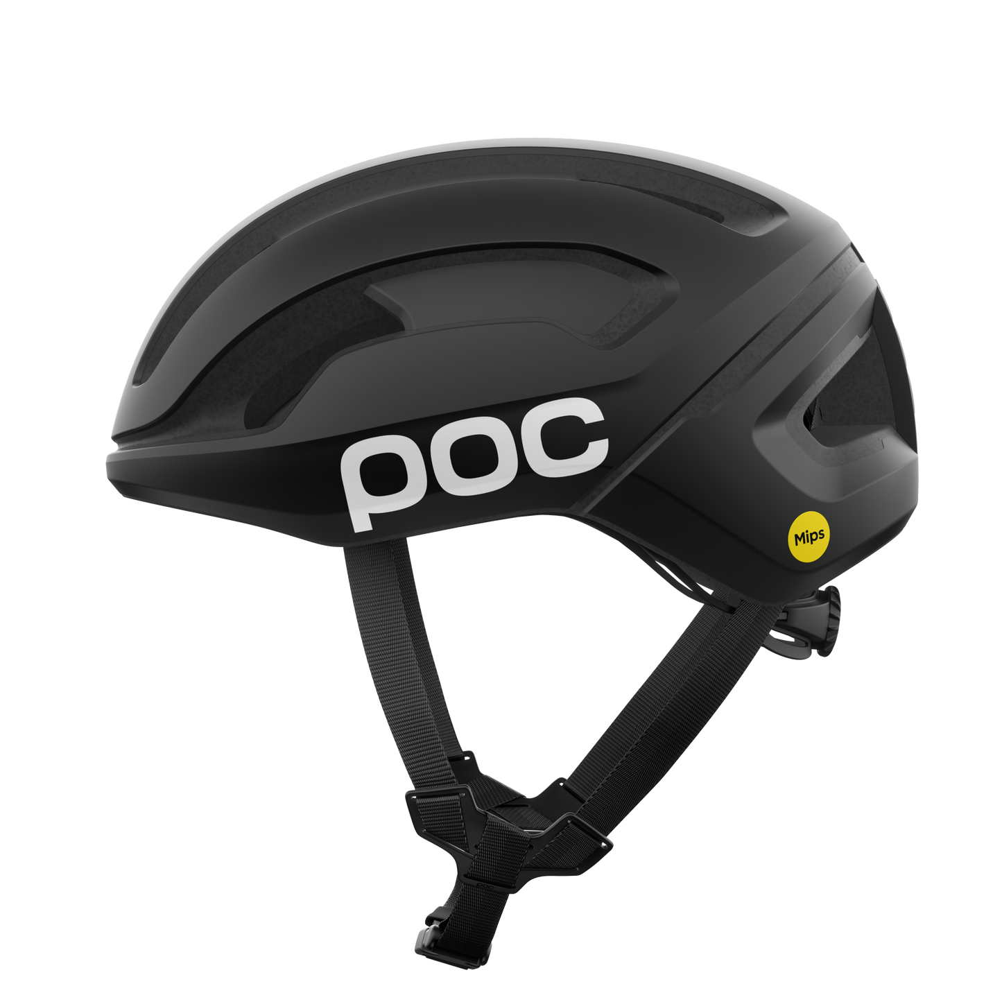 POC OMNE AIR MIPS Logo Road kypärä Musta matta/valkoinen