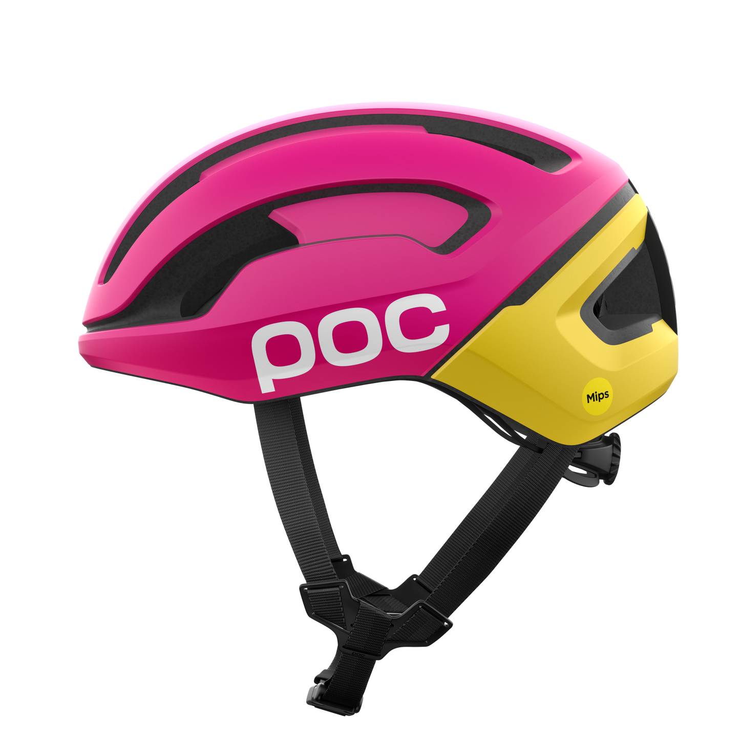 POC OMNE AIR MIPS Logo Road kypärä Vaaleanpunainen/Keltainen