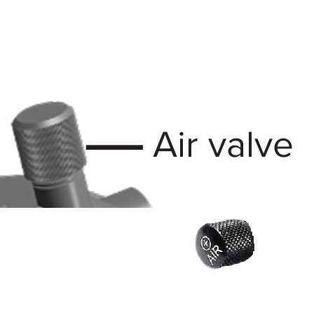 Venttiilin korkki ROCKSHOX SCHRADER AIR CAP