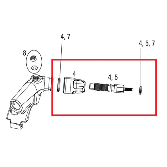 Säätölaitesarja ROCKSHOX XLOC FLOODGATE SPRINT/FULL SPRINT 2014-16 GOLD