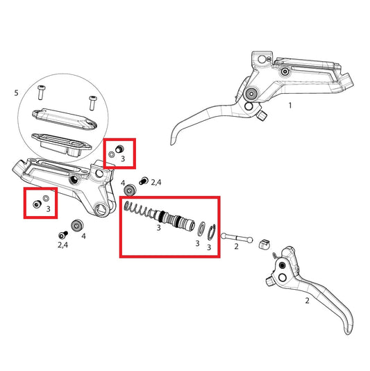 Huoltosarja SRAM LEVEL ULTIMATE/SILVER STEALTH C1 jarrut