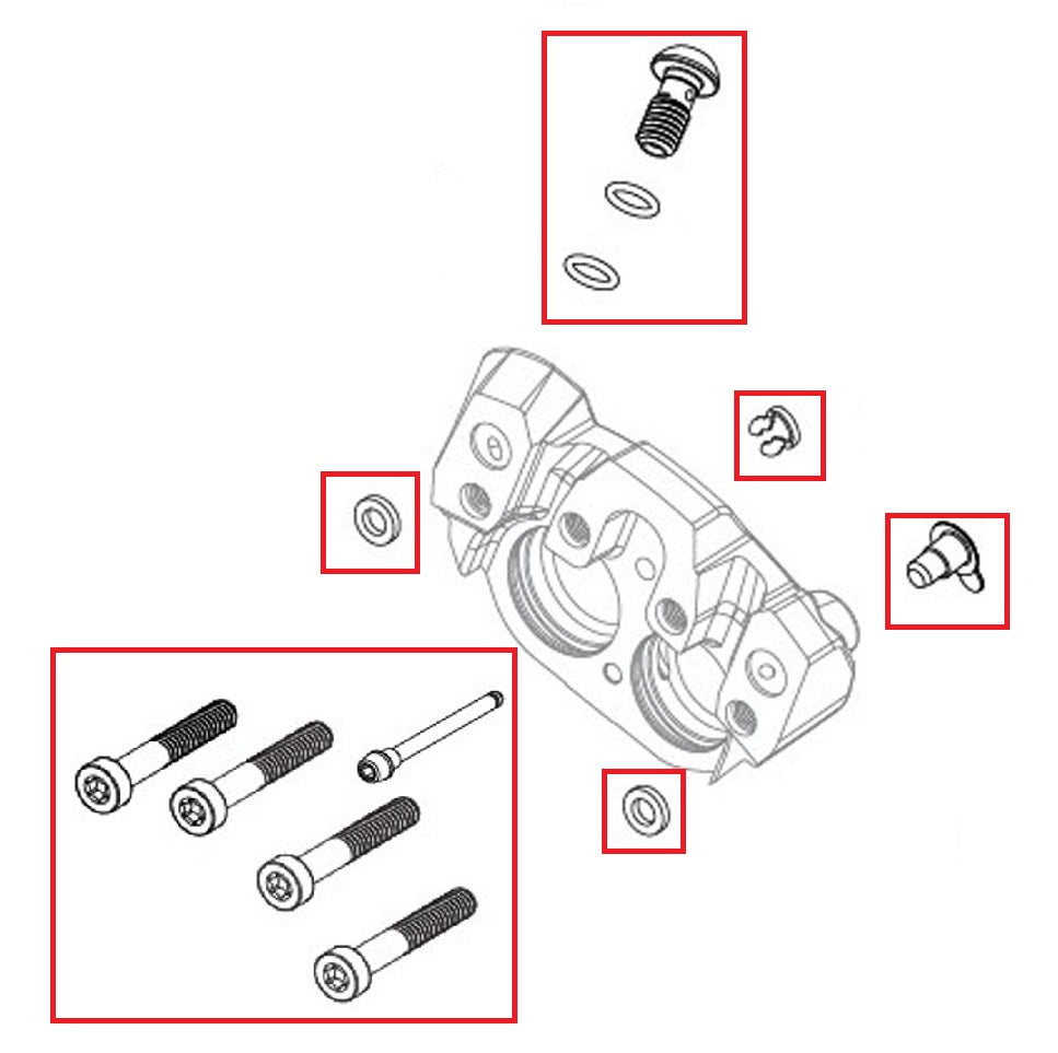 Jarrusatulan pulttipakkaus SRAM SRAM MAVEN Ultimate/Silver/Bronze