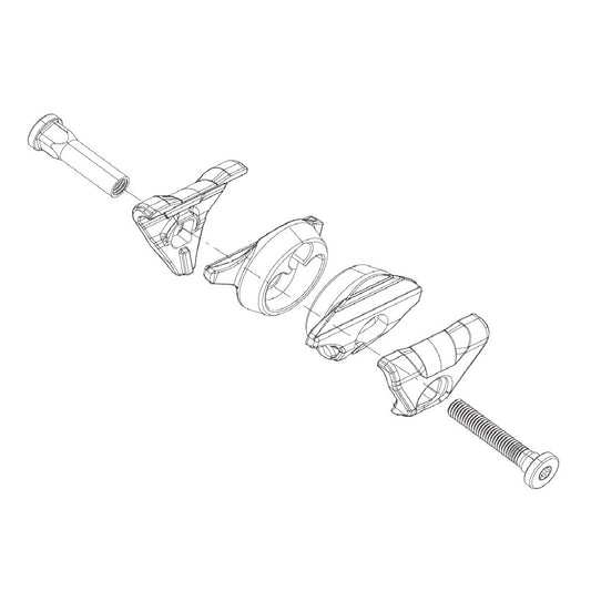 Vaunusarja ROCKSHOX Reverb AXS A1/AXS XPLR Oval Seat Rails -istuinkiskoille (ROCKSHOX Reverb AXS A1/AXS XPLR)