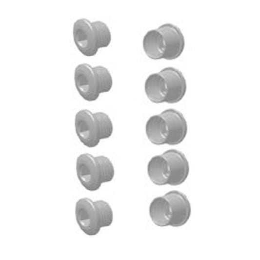 5 kpl SRAM TRUVATIV/SRAM kampiakselin piippuruuvia Musta.