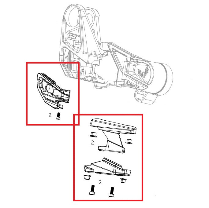 SRAM XX T-Type Eagle AXS -vaihteiston suojapakkaus SRAM XX T-Type Eagle AXS -vaihteiston suojapakkaus