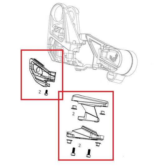 Rinnakkaissarja SRAM XX T-TYPE EAGLE AXS REAR DERAILLEUR TAKAISKELI