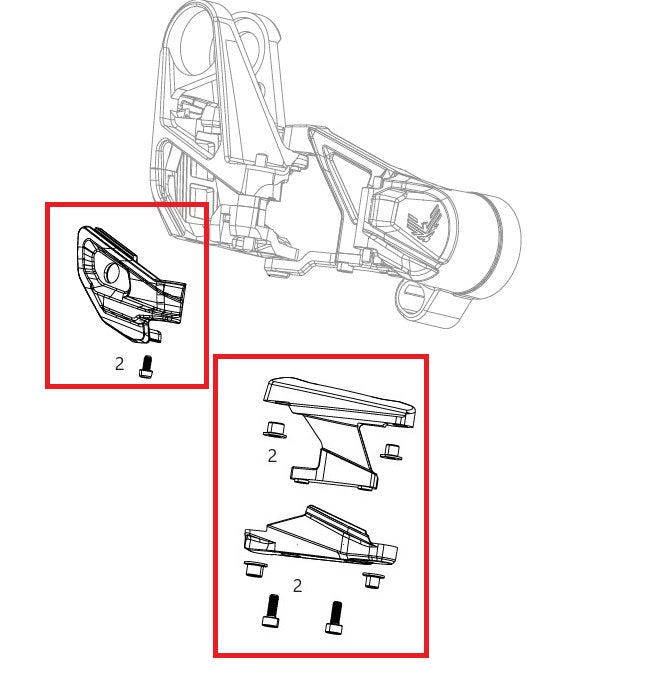 SRAM X0 T-Type Eagle AXS Derailleur Protection Kit -suojapakkaus