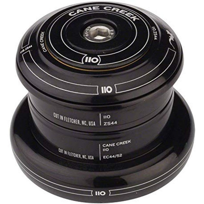 Ohjausarja CANE CREEK 110 Tapered , 1 1/8"-1.5", ZS44/28.6/H8 | EC44/40, lyhyt, musta