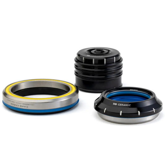 CANE CREEK 110 Keraaminen kapeneva jakopää, 1 1/8"-1.5", IS41/28.6/H9 | IS52/40, musta/ hopea