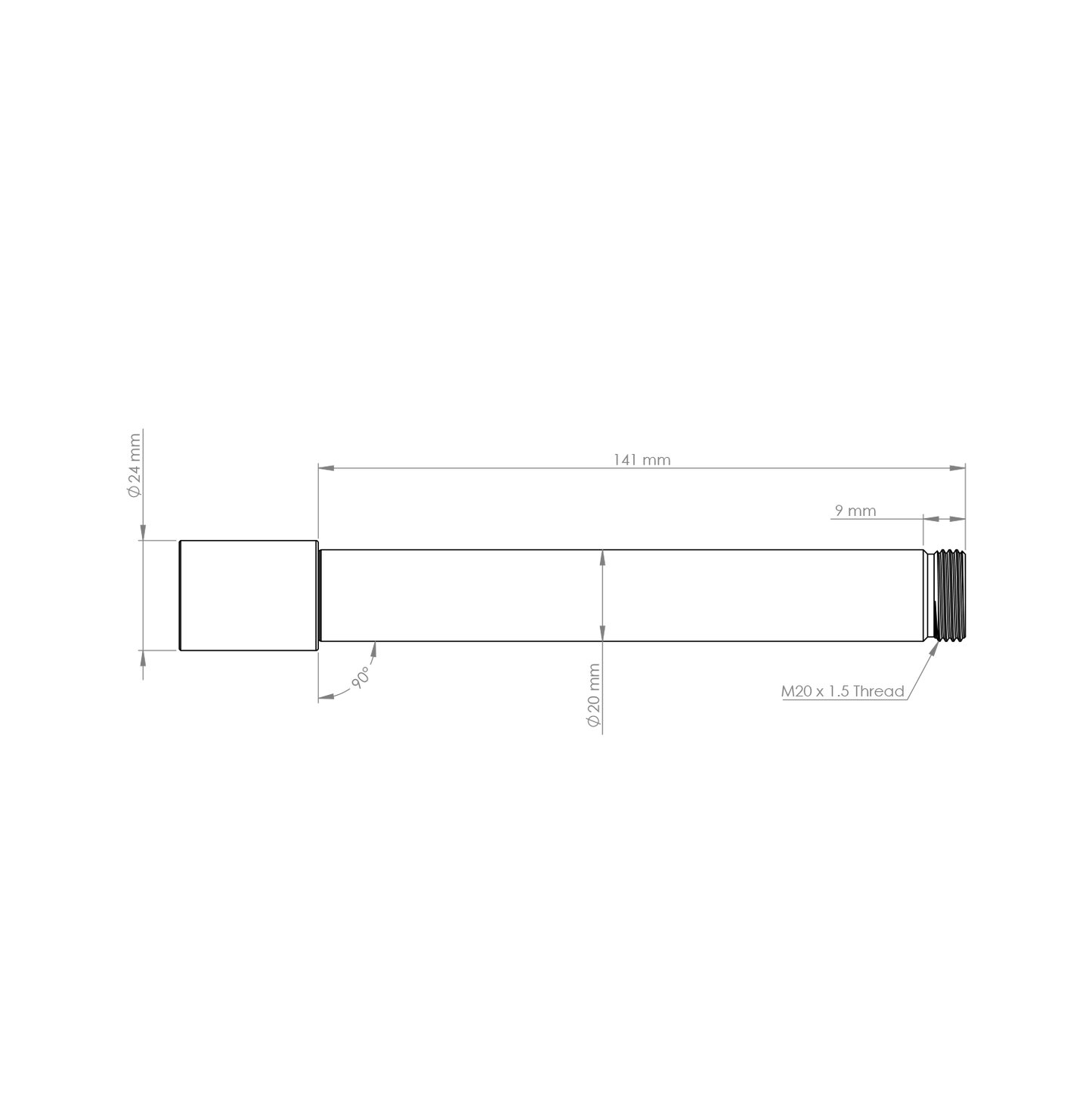 BURGTEC etupyörän akseli Öhlins DH38 haarukkaan Musta