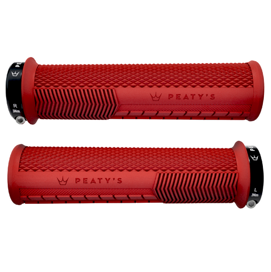 PEATY'S MONARCH KNURL Grips Punainen