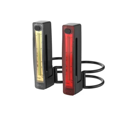 KNOG PLUS TWINPACK 40/20 Lumens etu- ja takavalo musta