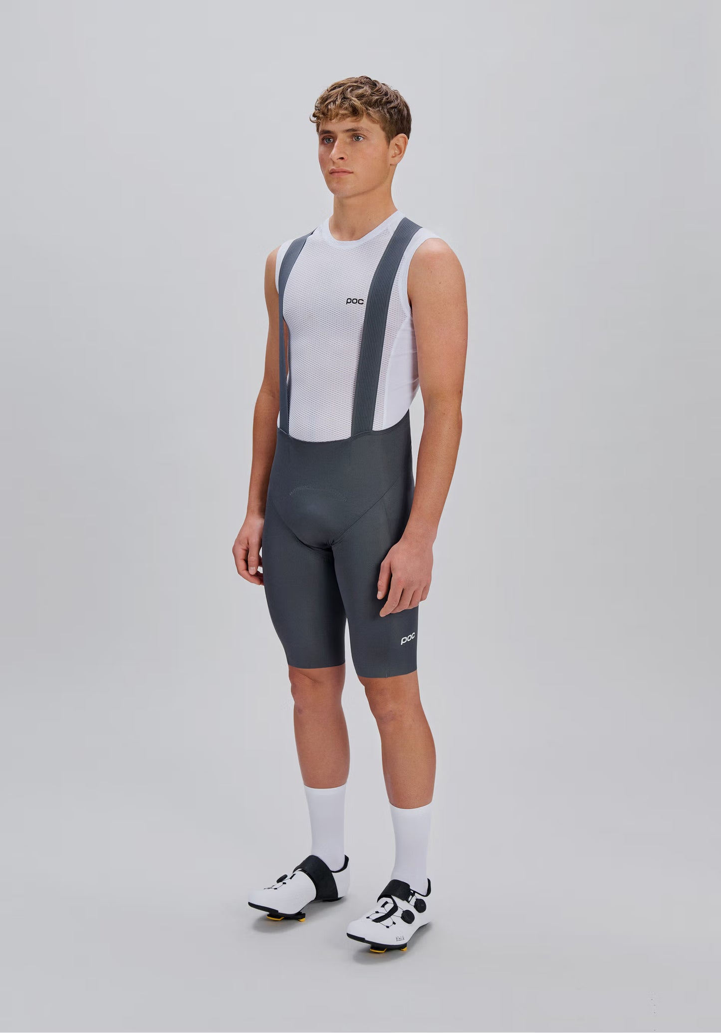 POC RACEDAY Bib Short harmaa